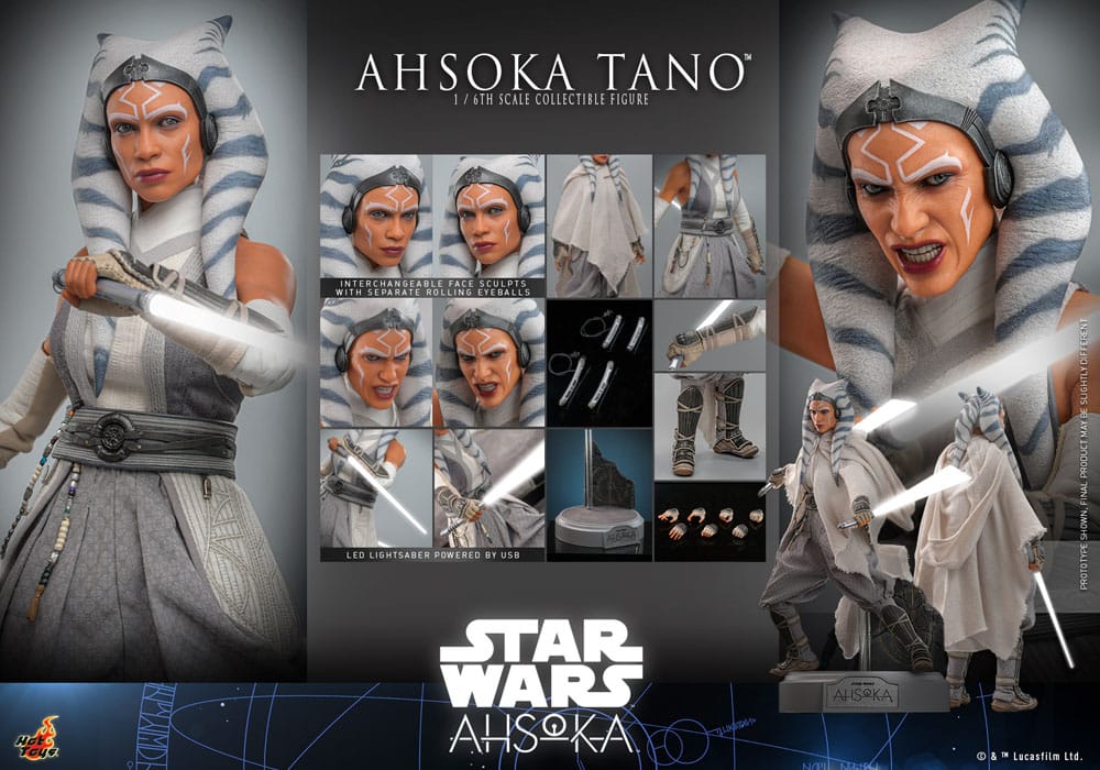 Star Wars Ahsoka Ahsoka Tano 28cm 1/6 Scale HOT TOYS Action Figure
