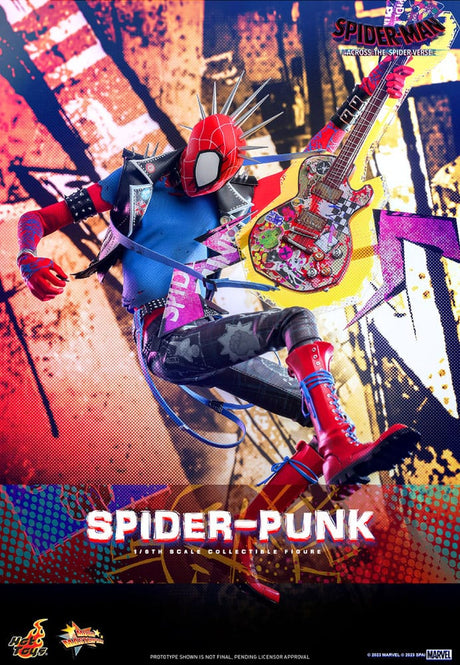 Marvel Spider-Man Across the Spiderverse Spider-Punk 32cm Movie Masterpiece 1/6 Scale Hot Toys Action Figure