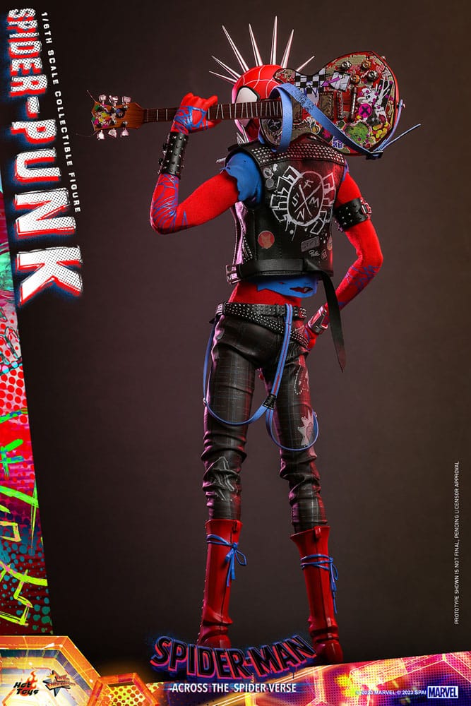 Marvel Spider-Man Across the Spiderverse Spider-Punk 32cm Movie Masterpiece 1/6 Scale Hot Toys Action Figure