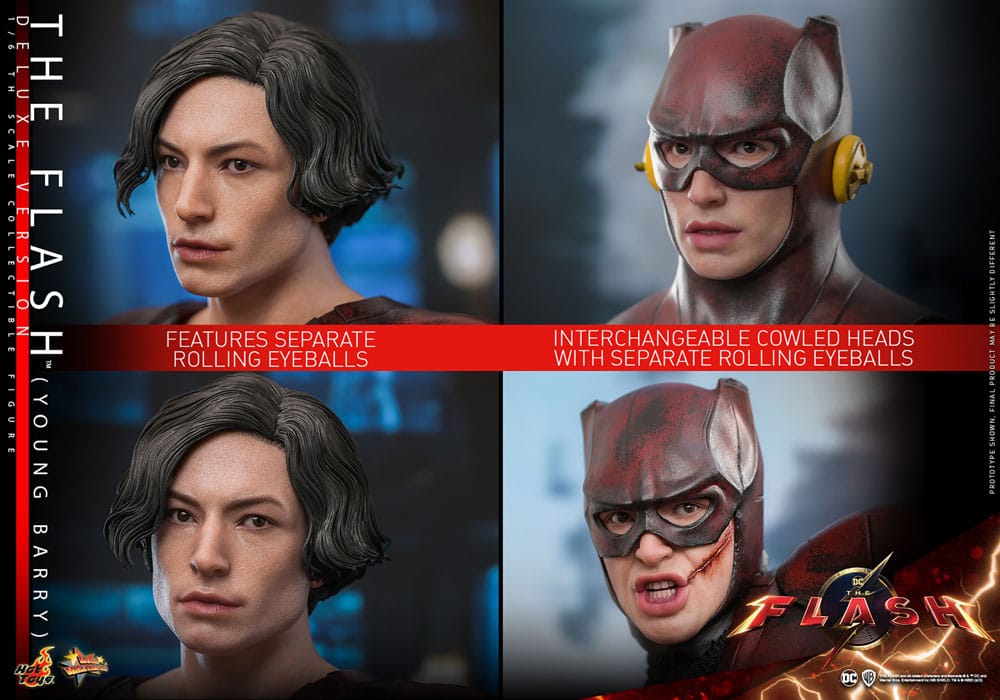 DC Comics The Flash Movie The Flash (Young Barry) (Deluxe Version) 30cm 1/6 Scale Hot Toys Masterpiece Action Figure