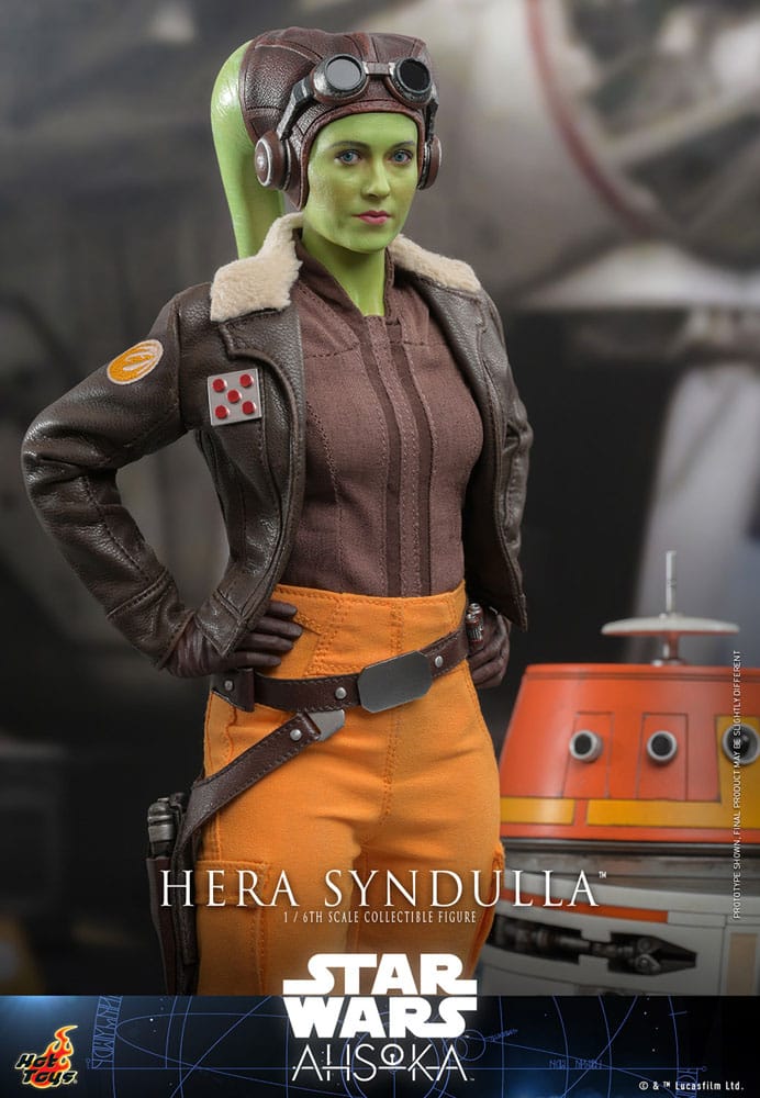 Star Wars Ahsoka Hera Syndulla 28cm 1/6 Scale Hot Toys Action Figure