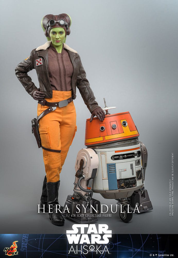 Star Wars Ahsoka Hera Syndulla 28cm 1/6 Scale Hot Toys Action Figure