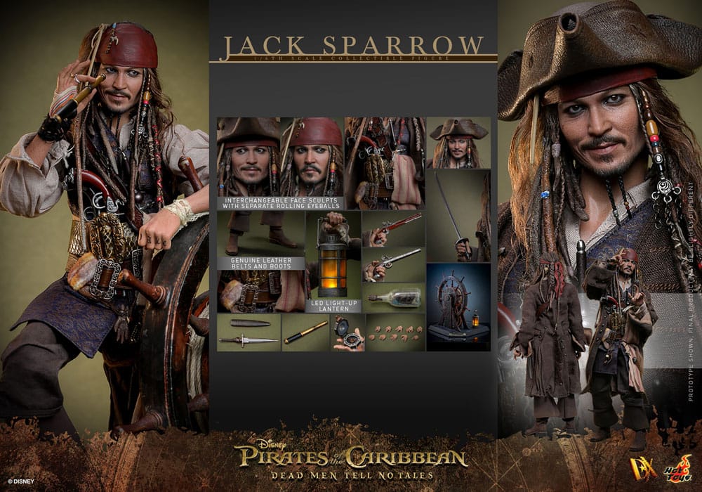 Pirates of the Caribbean: Dead Men Tell No Tales Jack Sparrow 30 cm 1/6 DX Action Figure