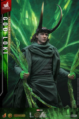 Loki DX Action Figure 1/6 God Loki Artisan Edition Hot Toys Exclusive 31 cm