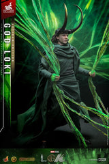 Loki DX Action Figure 1/6 God Loki Artisan Edition Hot Toys Exclusive 31 cm