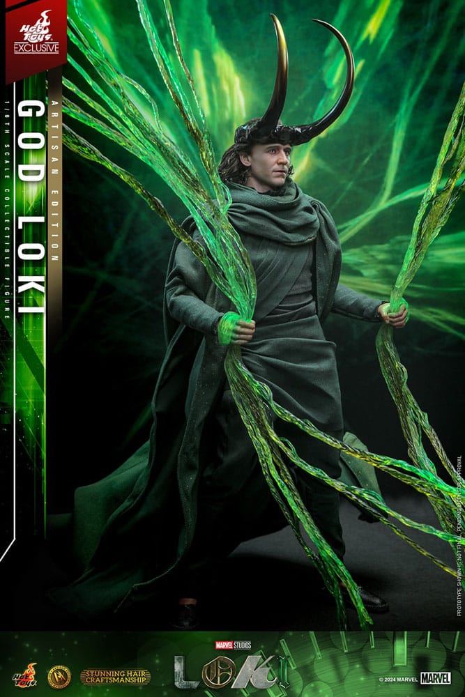 Loki DX Action Figure 1/6 God Loki Artisan Edition Hot Toys Exclusive 31 cm
