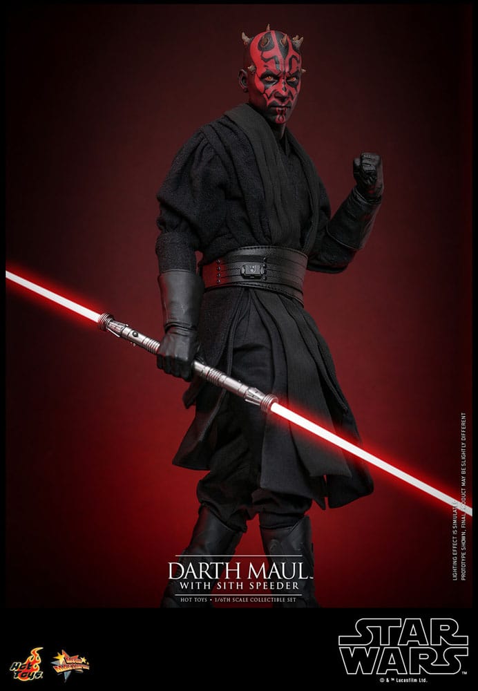 Star Wars Episode I Darth Maul with Sith Speeder 29 cm 1/6 Movie Masterpiece Action Figure