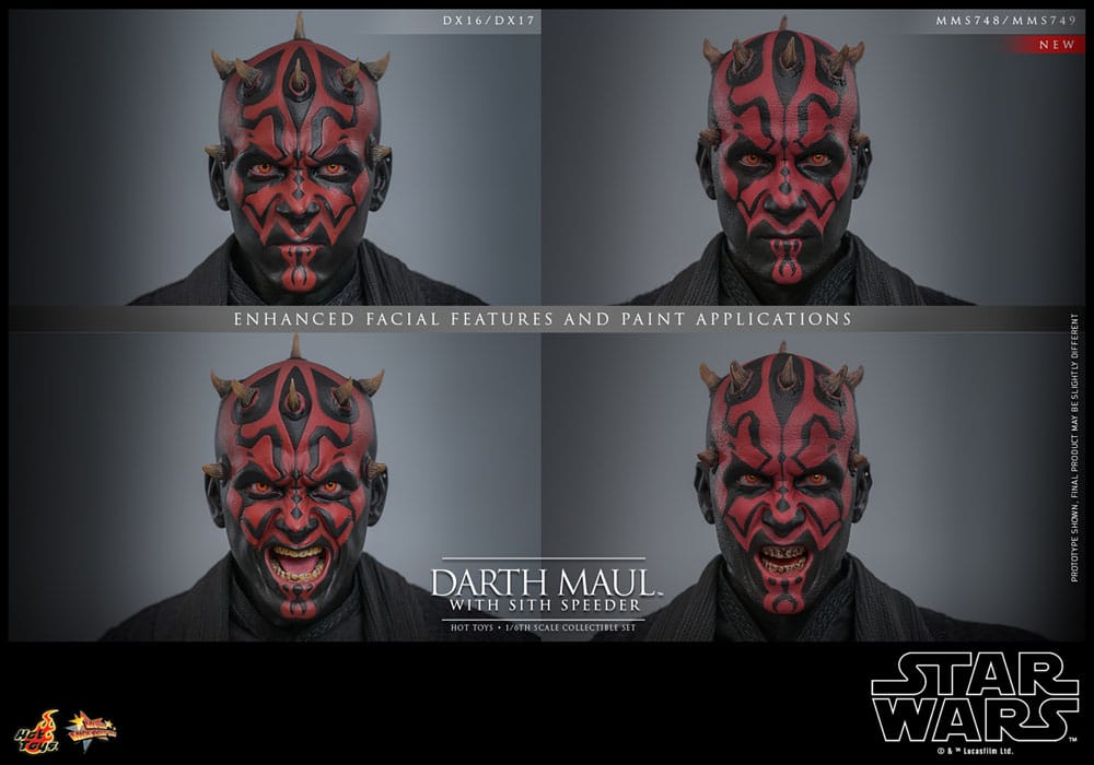Star Wars Episode I Darth Maul with Sith Speeder 29 cm 1/6 Movie Masterpiece Action Figure