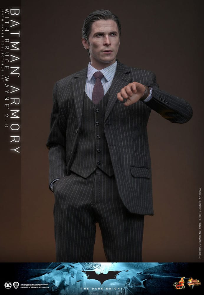 The Dark Knight Movie Masterpiece Batman Armory with Bruce Wayne (2.0) 30 cm 1/6 Action Figures & Diorama