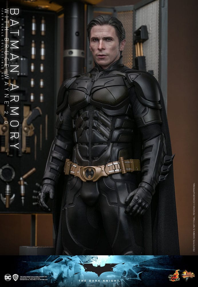 The Dark Knight Movie Masterpiece Batman Armory with Bruce Wayne (2.0) 30 cm 1/6 Action Figures & Diorama