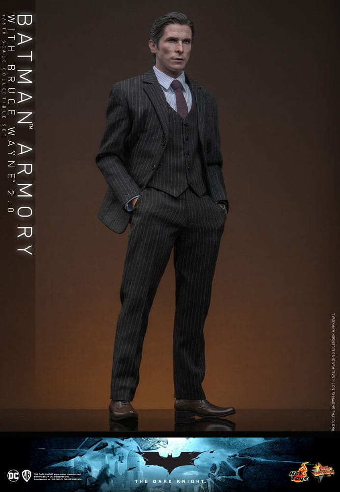 The Dark Knight Movie Masterpiece Batman Armory with Bruce Wayne (2.0) 30 cm 1/6 Action Figures & Diorama