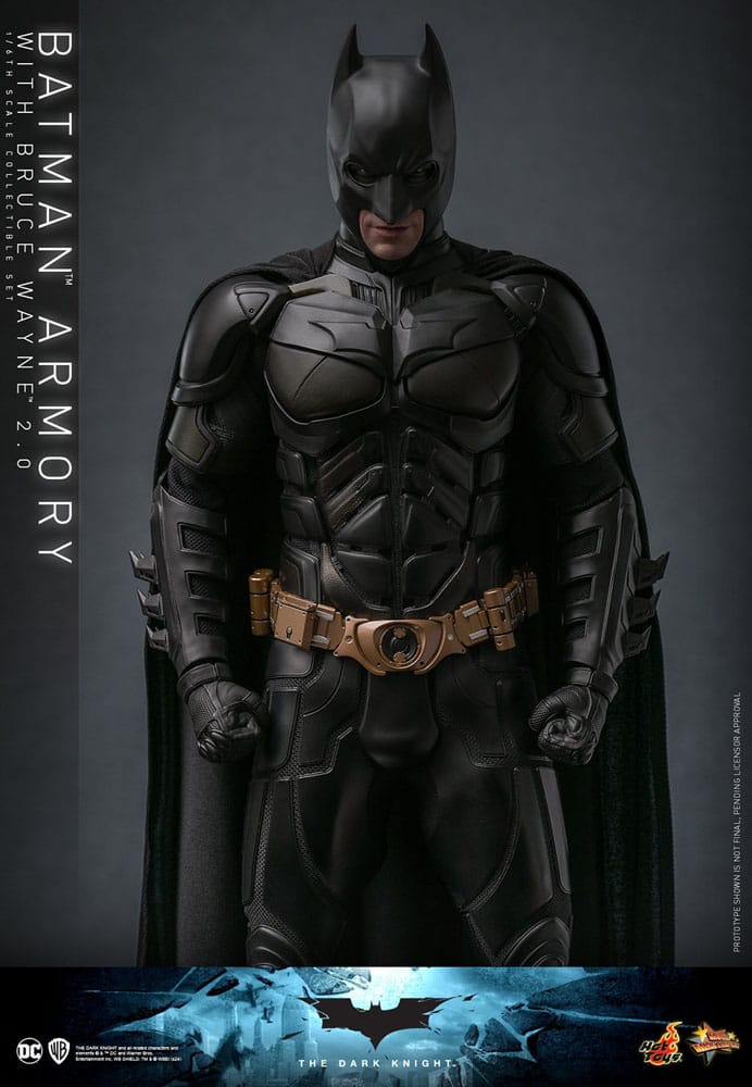 The Dark Knight Movie Masterpiece Batman Armory with Bruce Wayne (2.0) 30 cm 1/6 Action Figures & Diorama