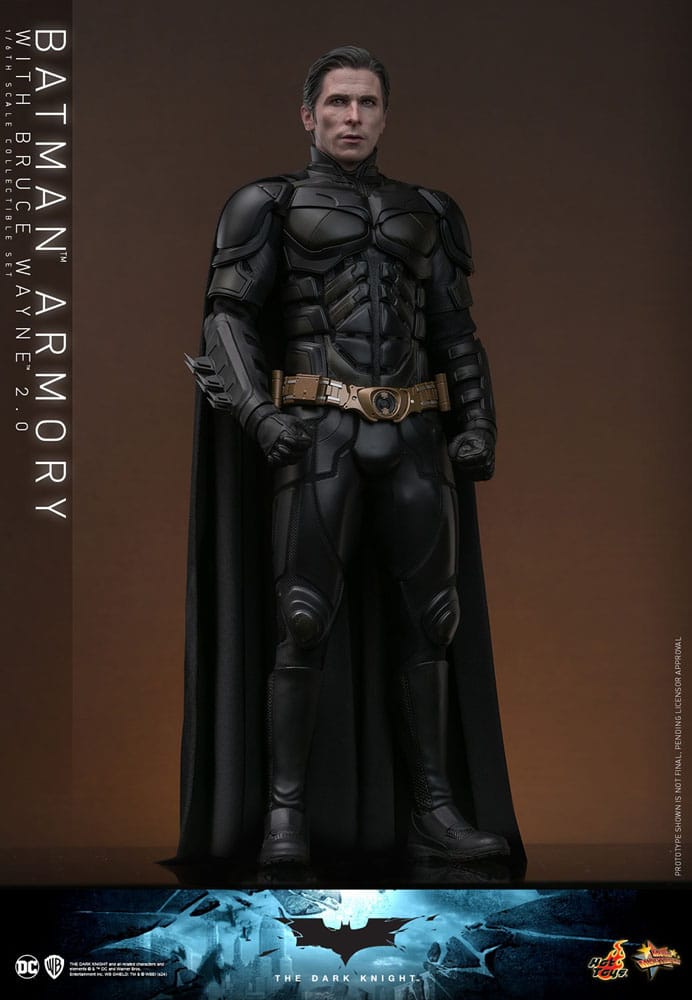 The Dark Knight Movie Masterpiece Batman Armory with Bruce Wayne (2.0) 30 cm 1/6 Action Figures & Diorama