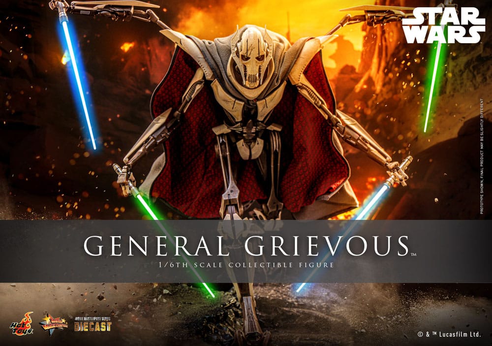 Star Wars Movie Masterpiece General Grievous 42 cm 1/6 Diecast Action Figure