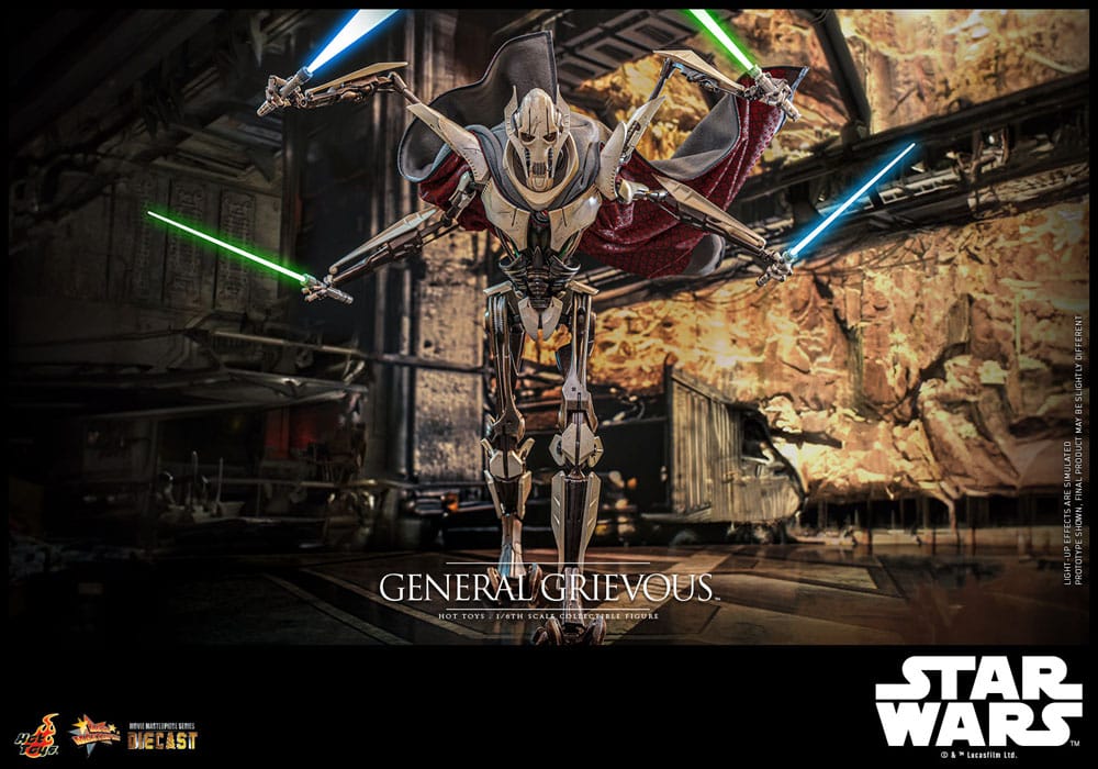 Star Wars Movie Masterpiece General Grievous 42 cm 1/6 Diecast Action Figure