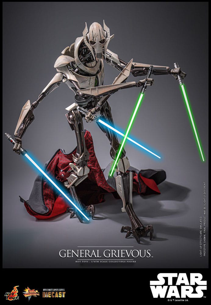 Star Wars Movie Masterpiece General Grievous 42 cm 1/6 Diecast Action Figure