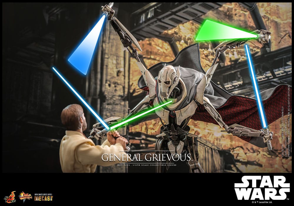 Star Wars Movie Masterpiece General Grievous 42 cm 1/6 Diecast Action Figure