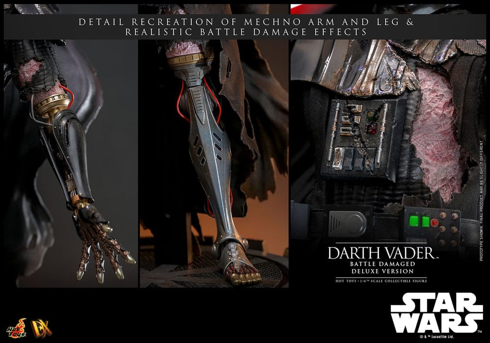 Star Wars Darth Vader (Battle Damaged) Deluxe Version 35 cm 1/6 Action Figure