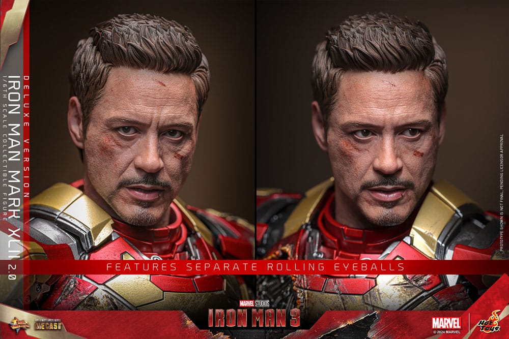 Iron Man 3 Movie Masterpiece Iron Man Mark XLII (2.0) Deluxe 32 cm 1/6 Diecast Action Figure