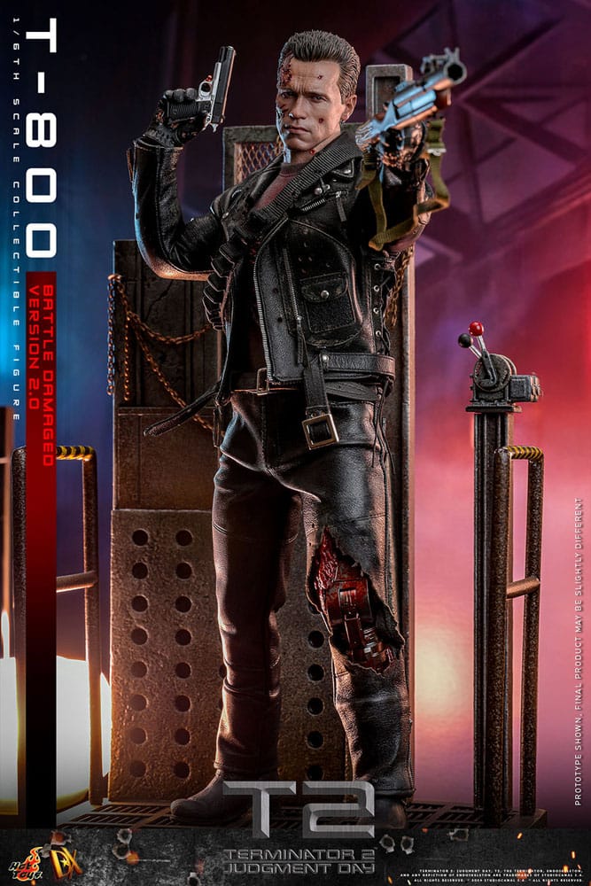 Terminator 2 T-800 Battle Damaged Version 2.0 32 cm 1/6 Movie Masterpiece Action Figure