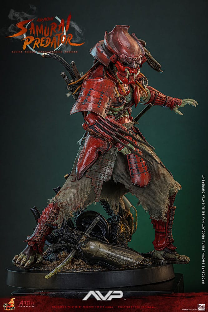 Alien vs. Predator Akaoni Samurai Predator 35 cm 1/6 Artist Collection Action Figure
