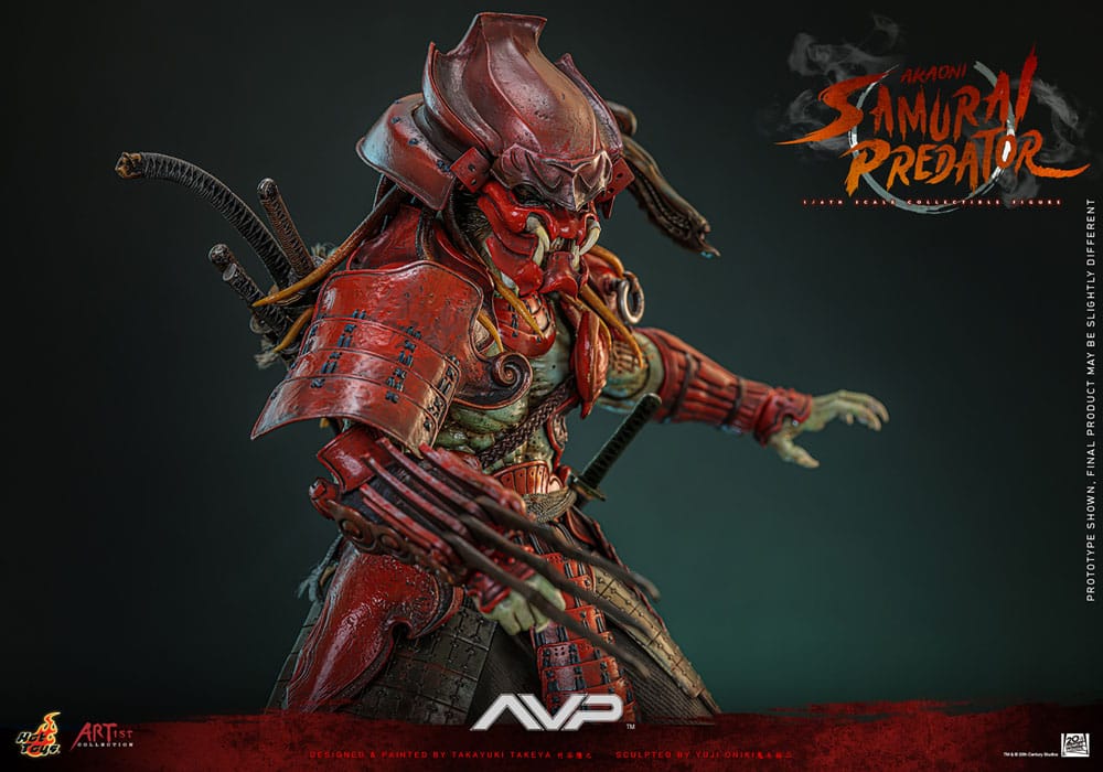 Alien vs. Predator Akaoni Samurai Predator 35 cm 1/6 Artist Collection Action Figure
