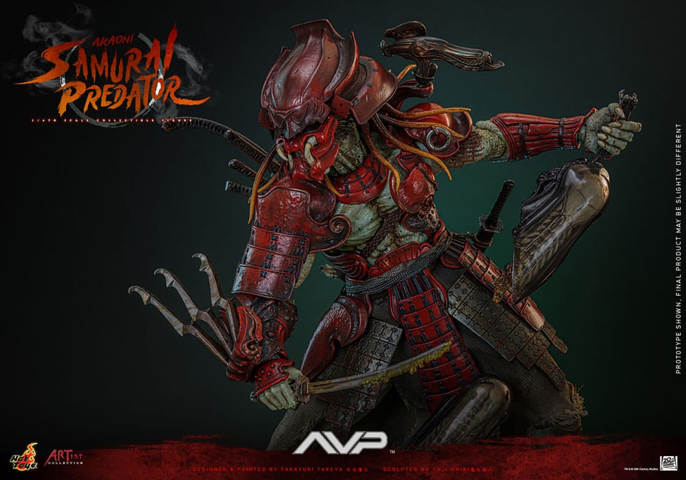Alien vs. Predator Akaoni Samurai Predator 35 cm 1/6 Artist Collection Action Figure