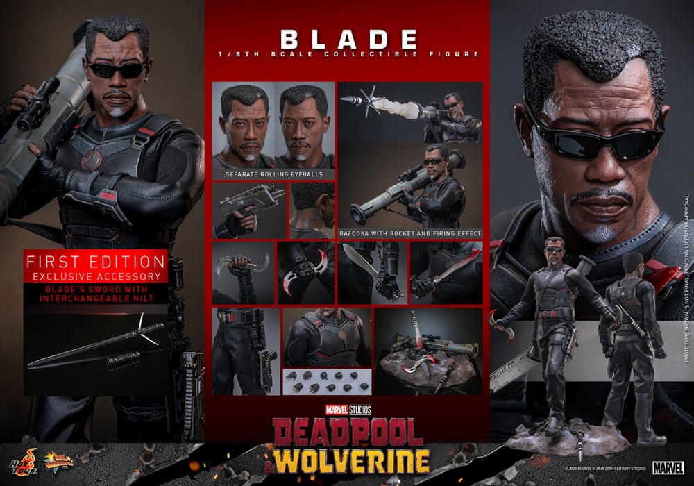 Marvel Deadpool & Wolverine Blade 30 cm 1/6 Movie Masterpiece Action Figure