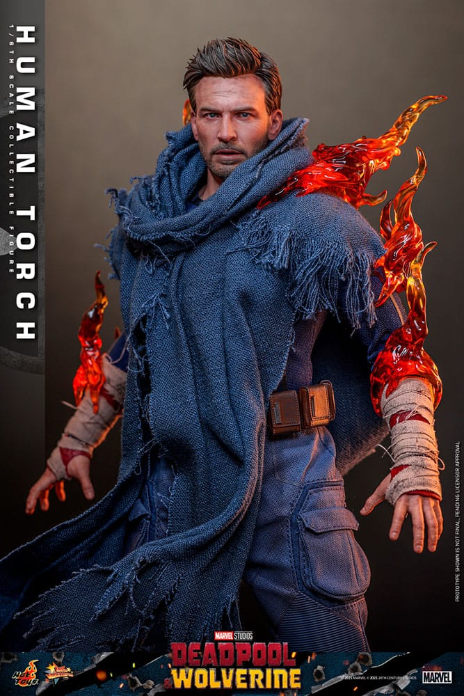 Marvel Deadpool & Wolverine Human Torch 31 cm 1/6 Movie Masterpiece Action Figure