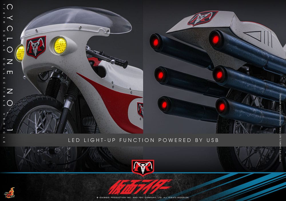 Kamen Rider Cyclone No. 1 19 cm 1/6 Vehicle Action Figure