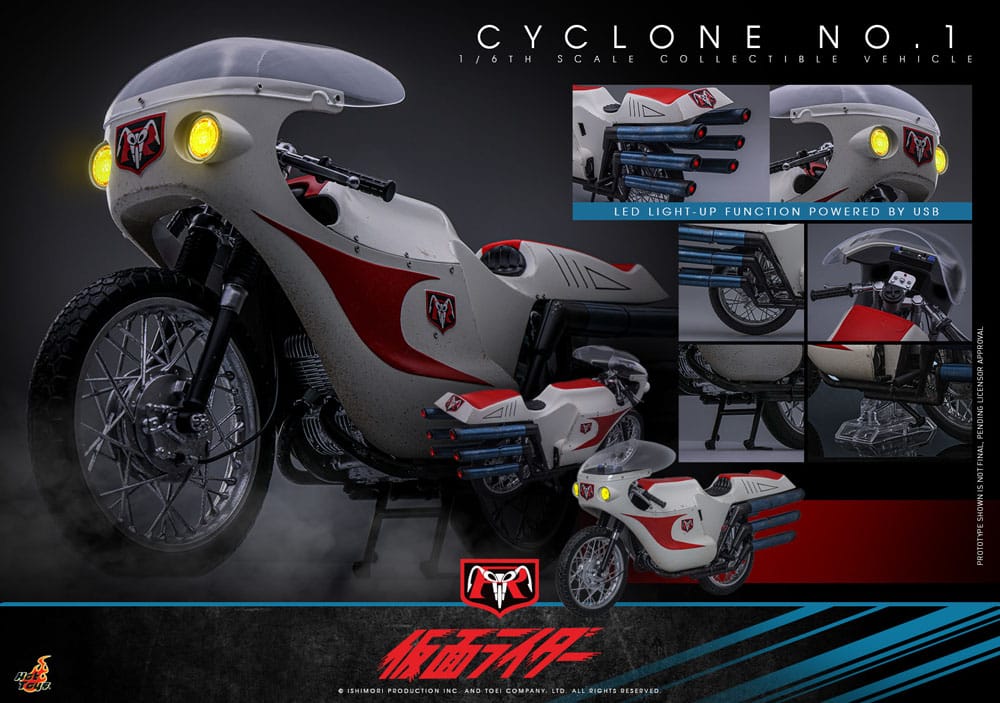 Kamen Rider Cyclone No. 1 19 cm 1/6 Vehicle Action Figure