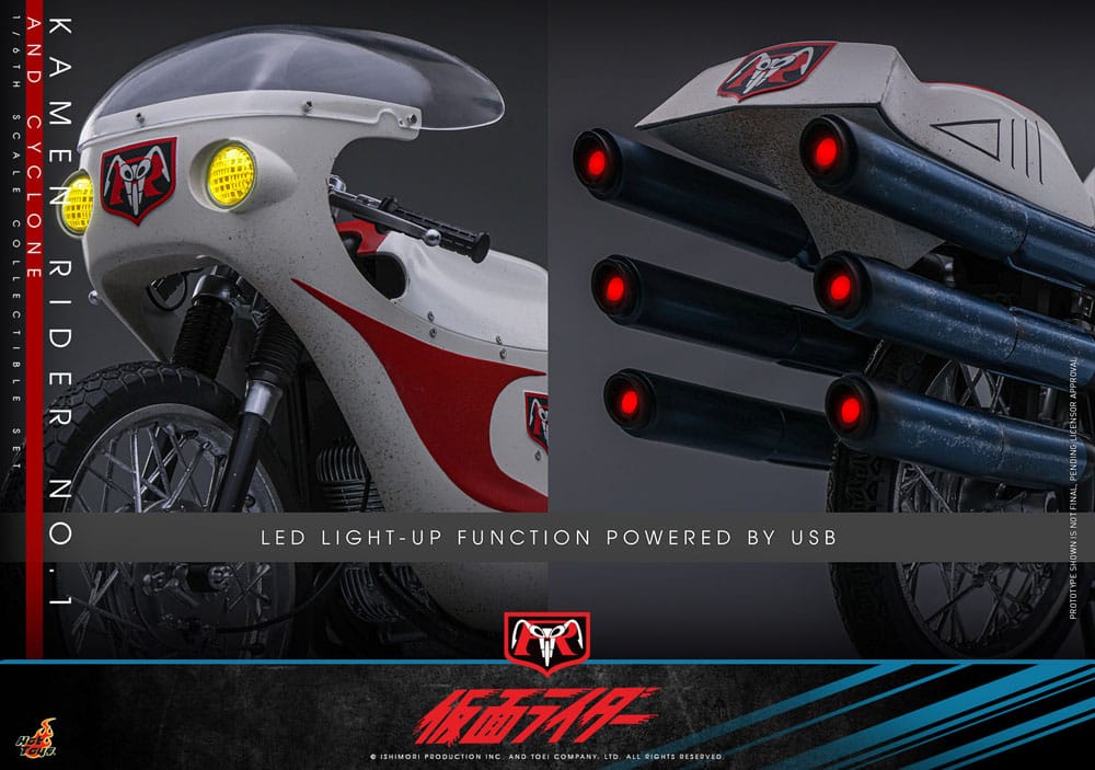 Kamen Rider No. 1 and Cyclone 30 cm 1/6 Action Figures