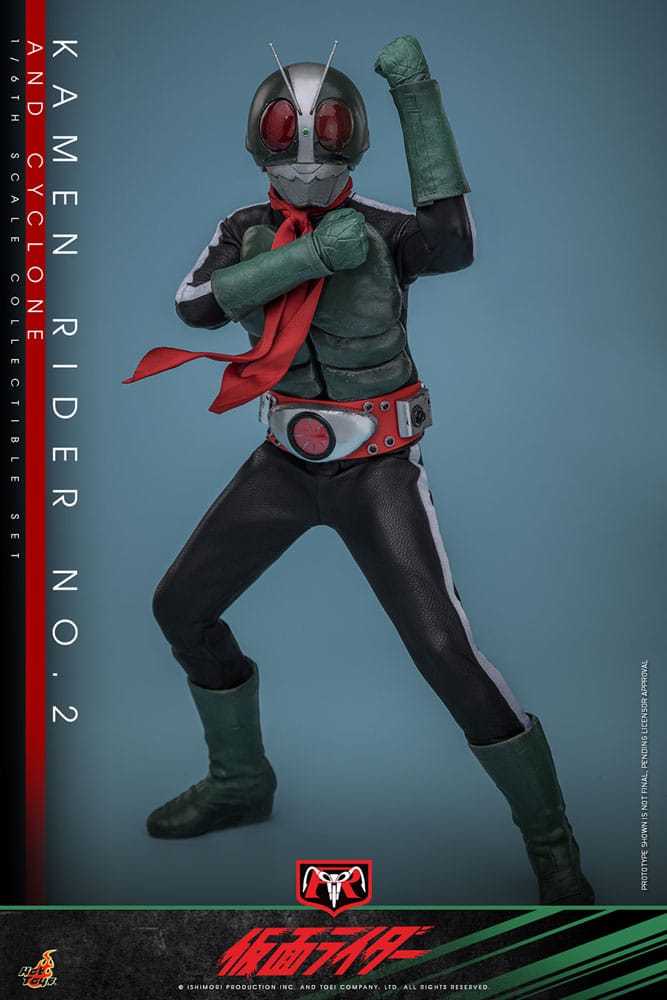 Kamen Rider No. 2 and Cyclone 30 cm 1/6 Action Figures