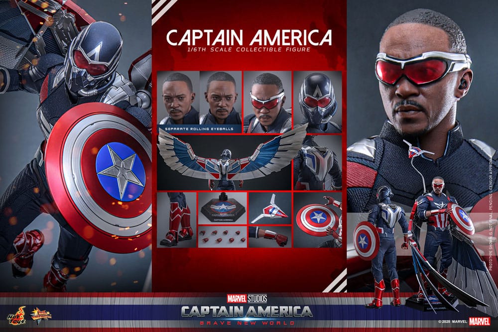 Marvel Captain America Brave New World 30 cm 1/6 Movie Masterpiece Action Figure