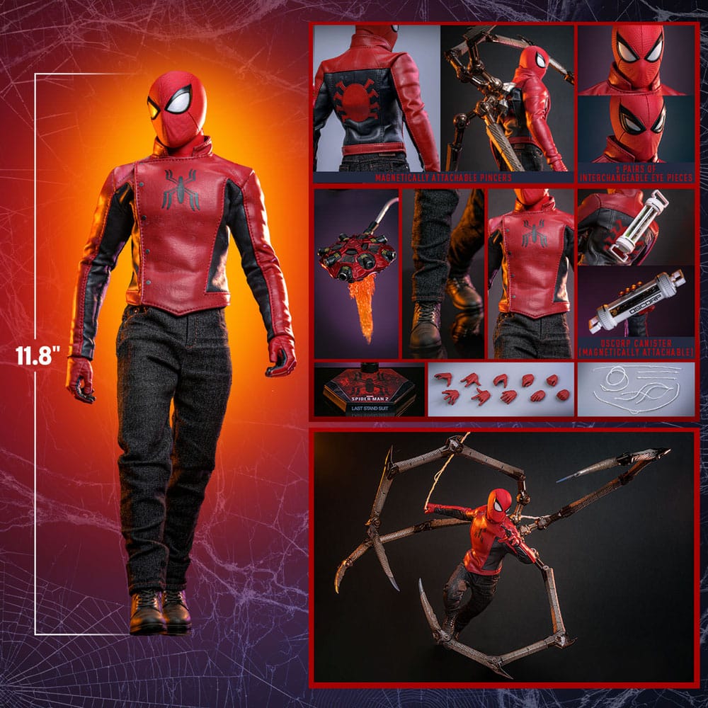 Spider-Man 2 Action Figure 1/6 Peter Parker (Last Stand Suit) Hot Toys Exclusive 30 cm