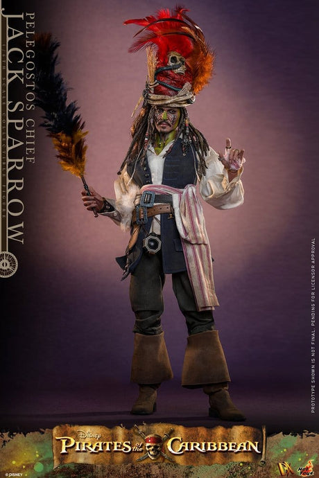 Pirates of the Caribbean: Dead Man's Chest Action DX Figure 1/6 Pelegostos Chief Jack Sparrow 30 cm