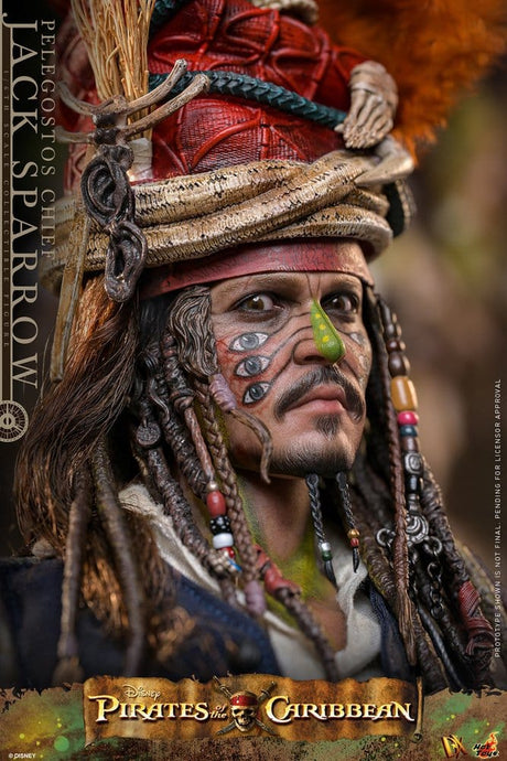 Pirates of the Caribbean: Dead Man's Chest Action DX Figure 1/6 Pelegostos Chief Jack Sparrow 30 cm