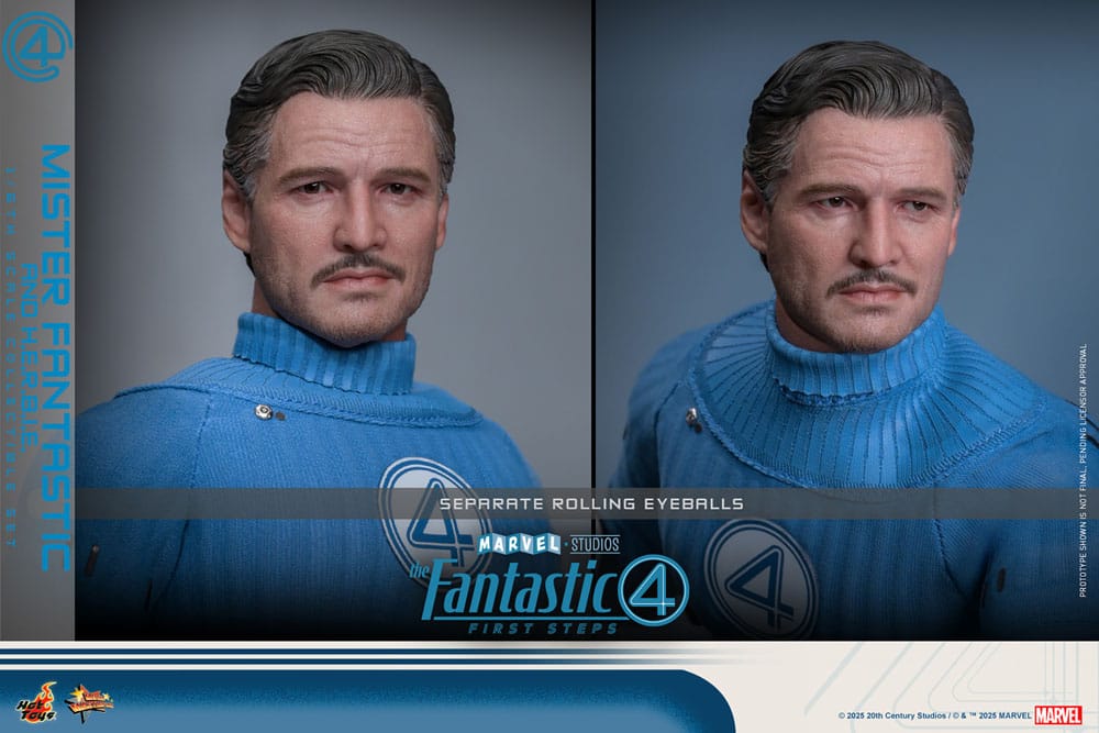 The Fantastic Four: First Steps Movie Masterpiece Action Figure 2-Pack 1/6 Mister Fantastic & H.E.R.B.I.E. 30 cm