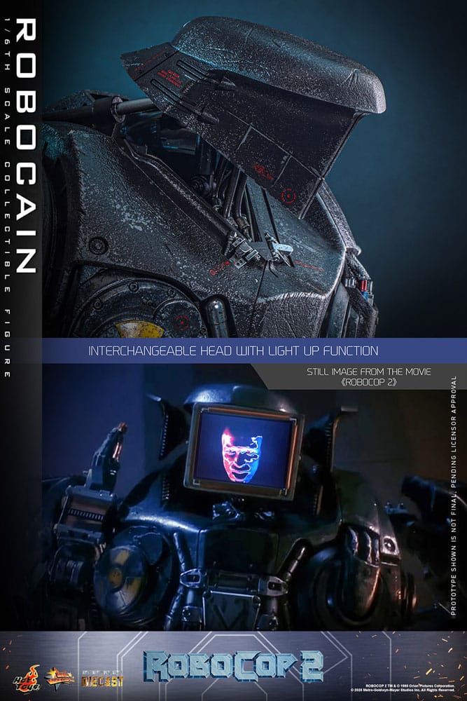 RoboCop 2 Movie Masterpiece Diecast Action Figure 1/6 RoboCain 40 cm