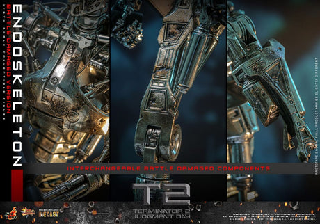 Terminator 2: Judgment Day Movie Masterpiece Die-cast  Action Figure 1/6 Endoskeleton (Battle Damaged Version) 31 cm