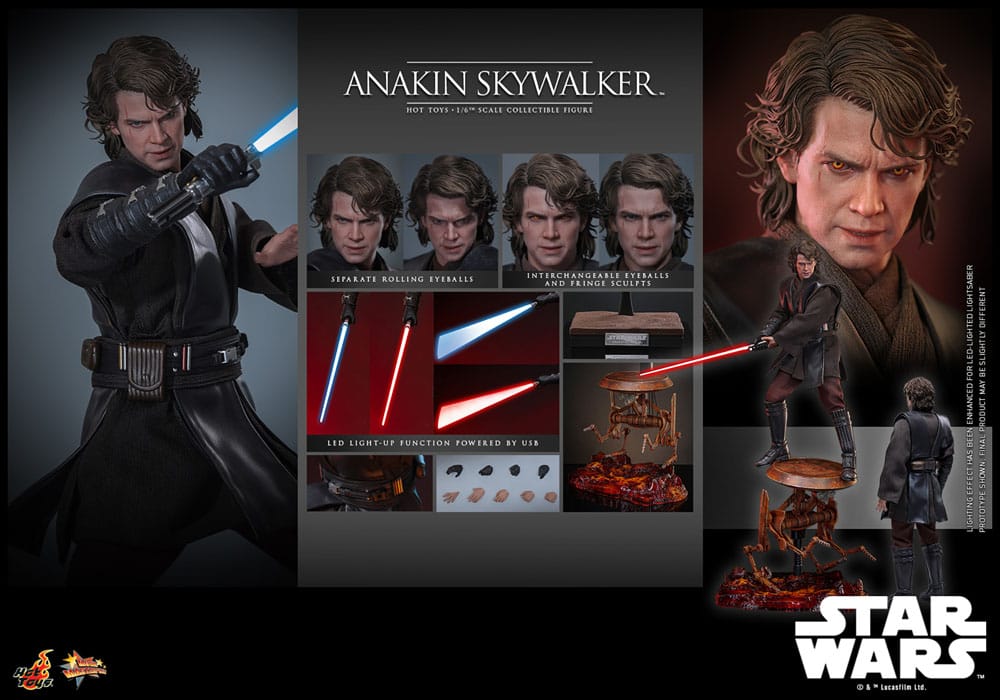 Star Wars: Episode III - Revenge of the Sith Movie Masterpiece Action Figure 1/6 Anakin Skywalker 31 cm