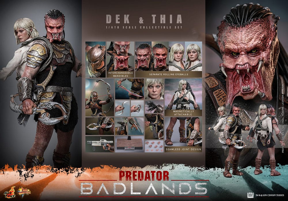 Predator: Badlands Movie Masterpiece Action Figure 1/6 Dek & Thia 30 cm