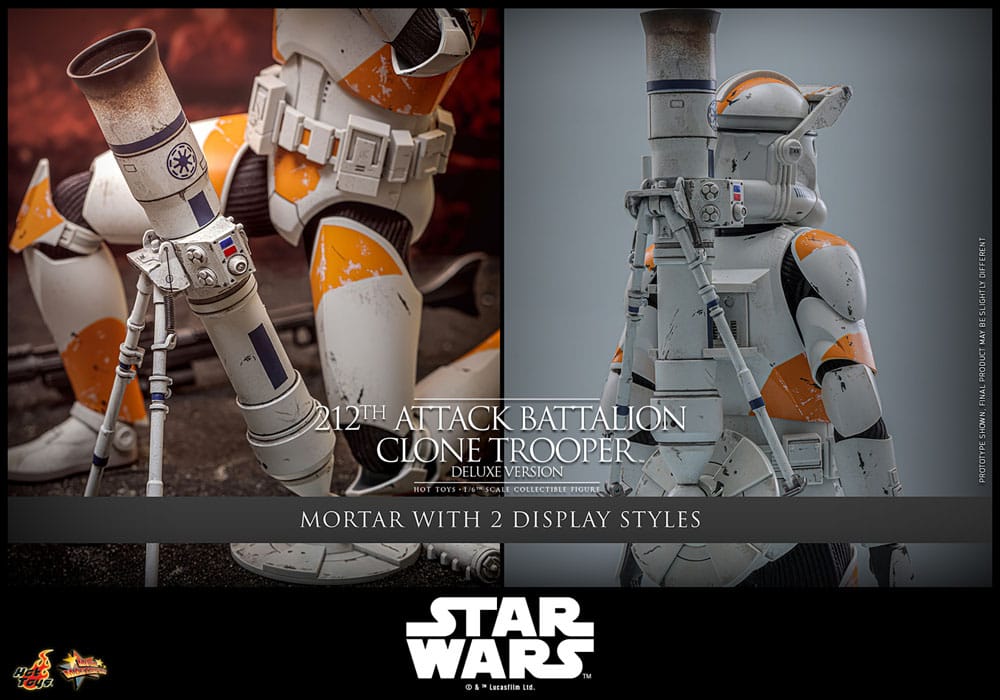 Star Wars: The Clone Wars Action Figure 1/6 212th Attack Battalion Clone Trooper Deluxe Version 30 cm