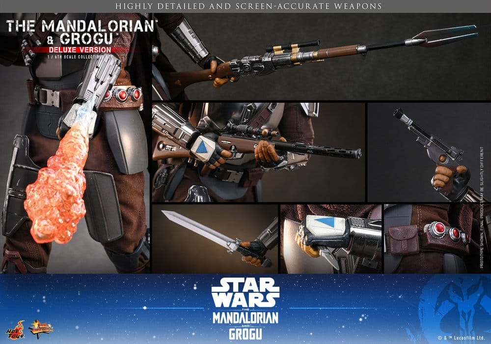 Star Wars: The Mandalorian & Grogu Movie Masterpiece Action Figure 1/6 The Mandalorian and Grogu (Deluxe Version) 31 cm
