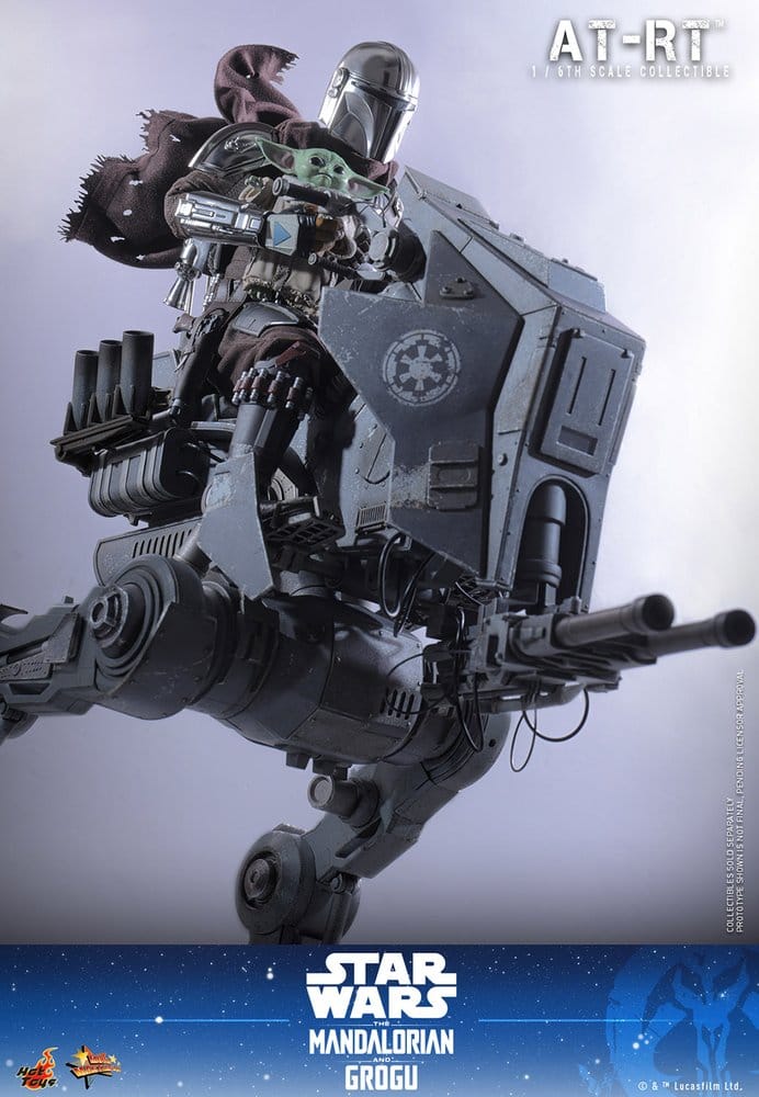 Star Wars: The Mandalorian & Grogu Movie Masterpiece Action Figure Set 1/6 Imperial Remnant AT-RT Driver & AT-RT 60 cm
