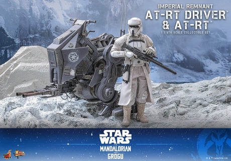 Star Wars: The Mandalorian & Grogu Movie Masterpiece Action Figure Set 1/6 Imperial Remnant AT-RT Driver & AT-RT 60 cm