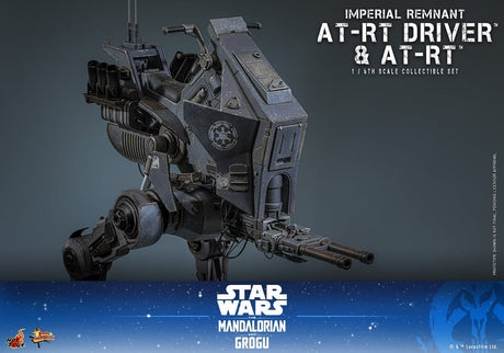 Star Wars: The Mandalorian & Grogu Movie Masterpiece Action Figure Set 1/6 Imperial Remnant AT-RT Driver & AT-RT 60 cm
