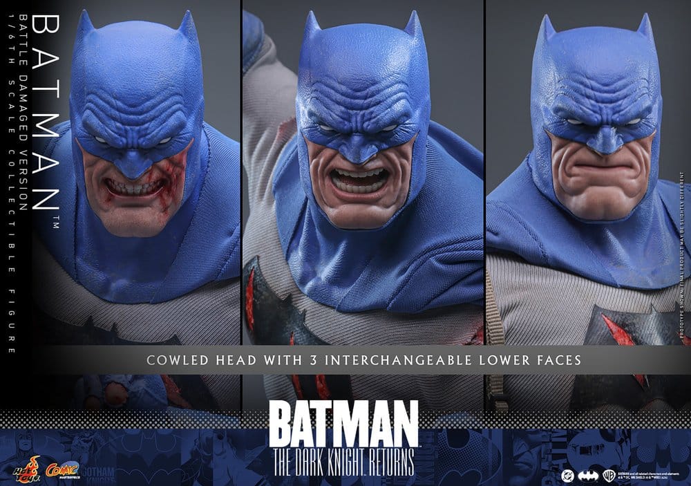 Batman: The Dark Knight Returns Comic Masterpiece Action Figure 1/6 Batman (Battle Damaged Version) 32 cm