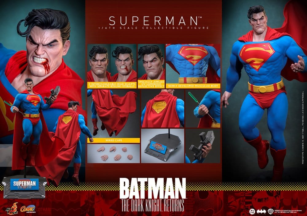 Batman: The Dark Knight Returns Comic Masterpiece Action Figure 1/6 Superman 34 cm