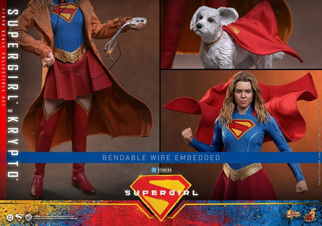 DC Comics Movie Masterpiece Action Figure Set Supergirl & Krypto 28 cm